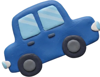 Creative Clay Car Model by Student