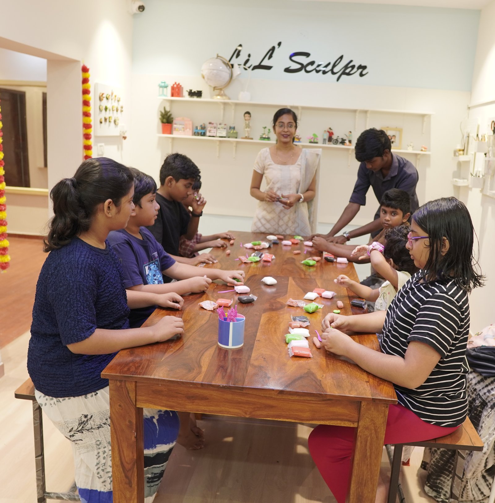 Joyful learning through clay sculpting